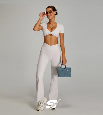 Brassière sport à maintien croisé