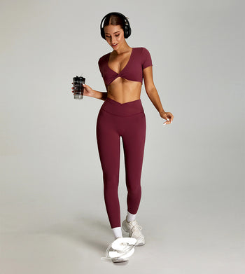 Brassière sport à maintien croisé