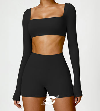 Brassière sport à manches longues