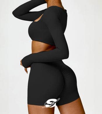 Brassière sport à manches longues