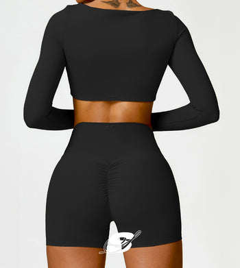 Brassière sport à manches longues