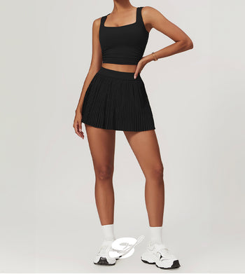 Jupe-short doublée à poche intégrée