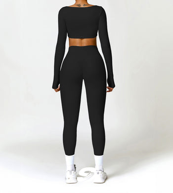 Brassière sport à manches longues