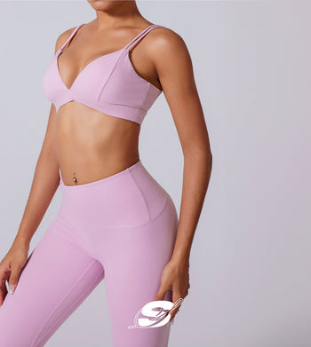 Brassière sport à double maintien